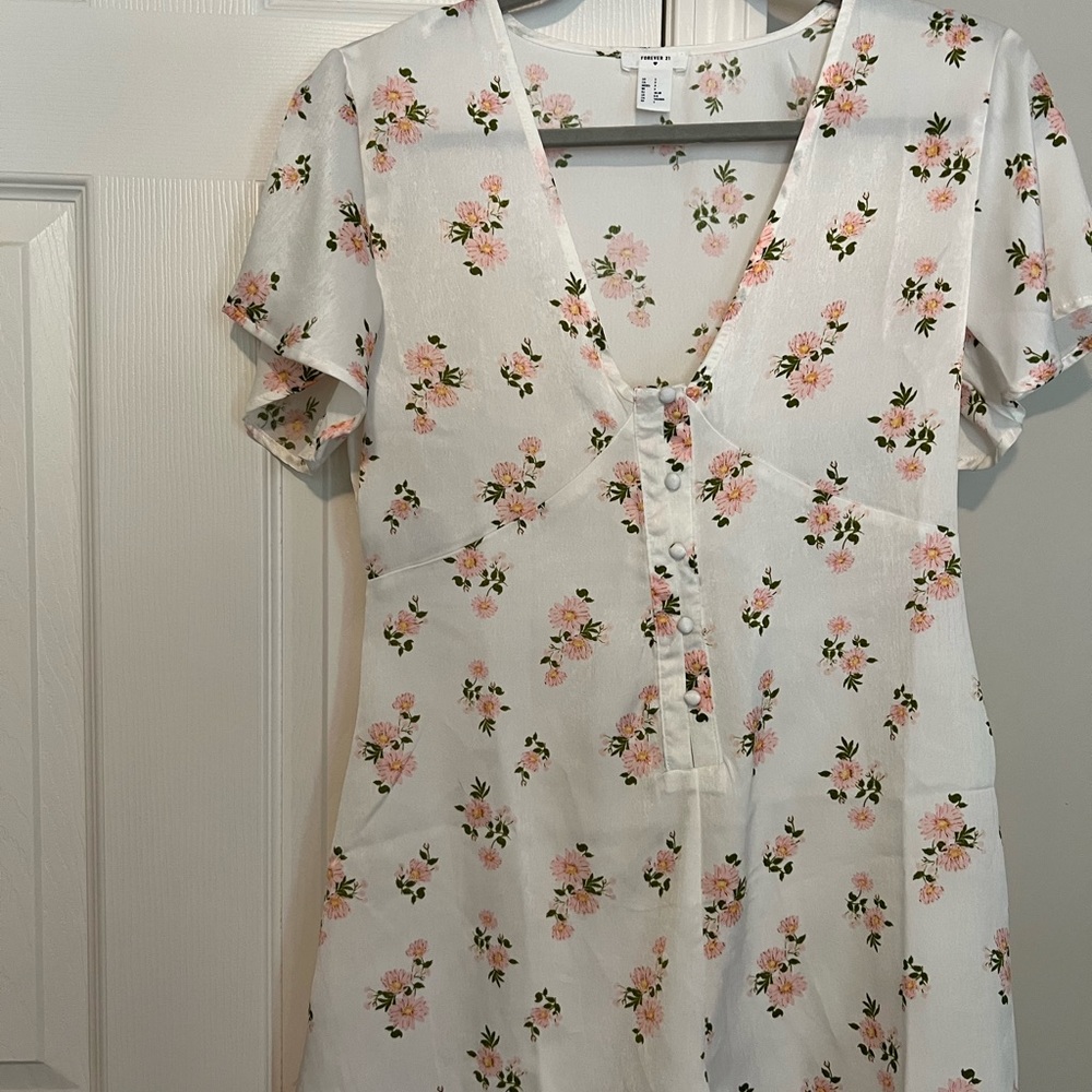 White floral romper